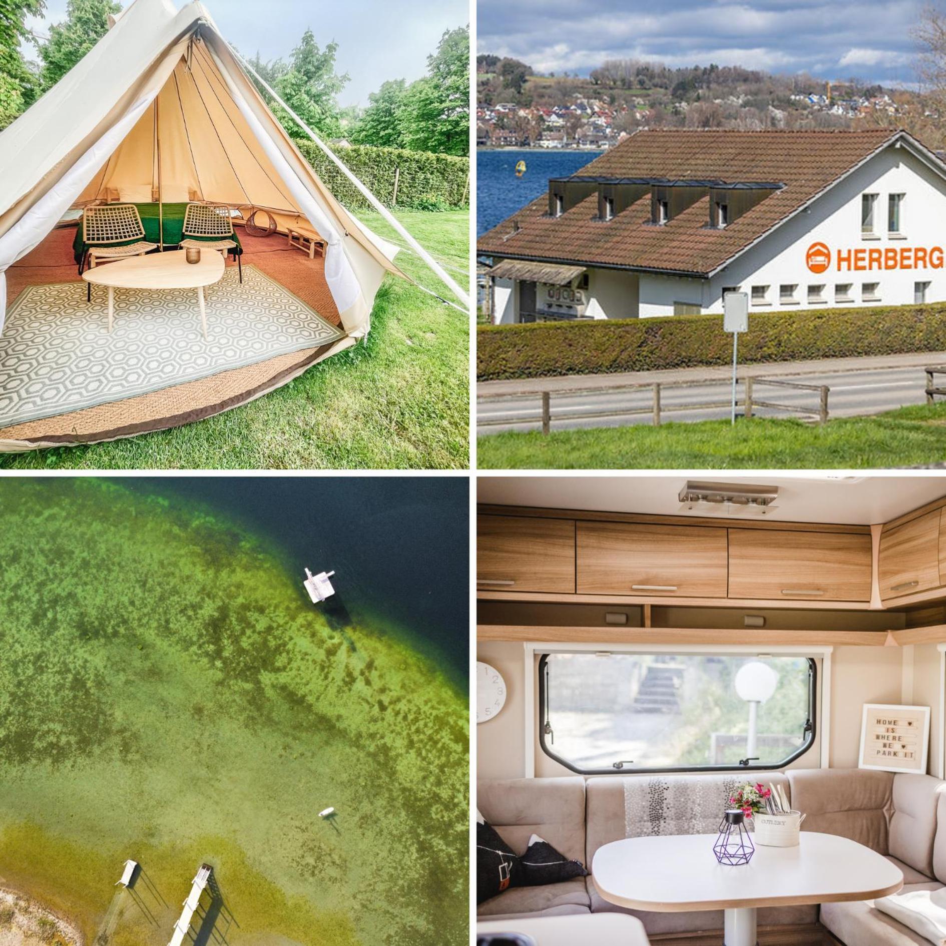 Strandbad Mit Herberge, & Glamping Albergue Steckborn